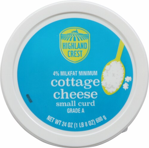 Highland Crest Small Curd Cottage Cheese Perspective: top