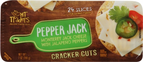HT Traders™ Pepper Jack Cracker Cut Cheese Slices Perspective: top