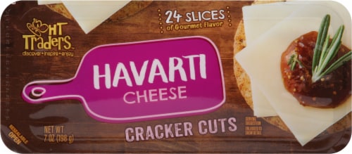 HT Traders™ Havarti Cracker Cut Cheese Slices Perspective: top