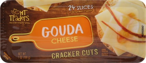 HT Traders™ Gouda Cracker Cut Cheese Slices Perspective: top