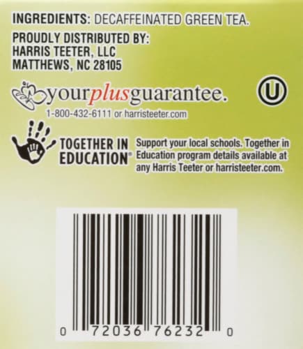 HT Trader™ Decaffeinated Green Tea Bags Perspective: top