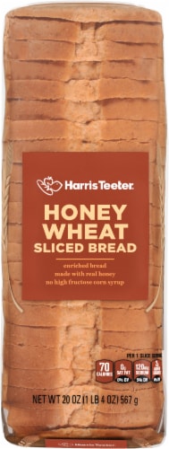 Harris Teeter® Honey Wheat Sliced Bread Perspective: top