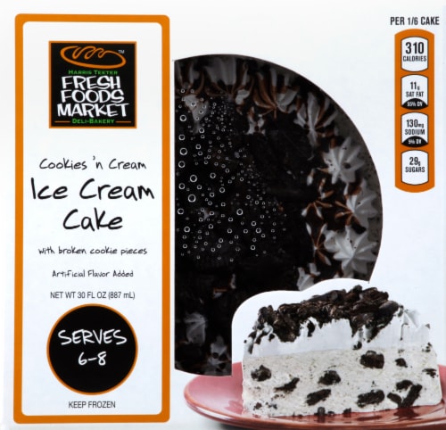 Harris Teeter™ Fresh Foods Market Cookies 'n Cream Ice Cream Cake Perspective: top
