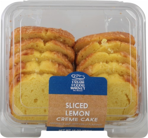 Fresh Foods Market Bakery Sliced Lemon Crème Sliced Cake Perspective: top