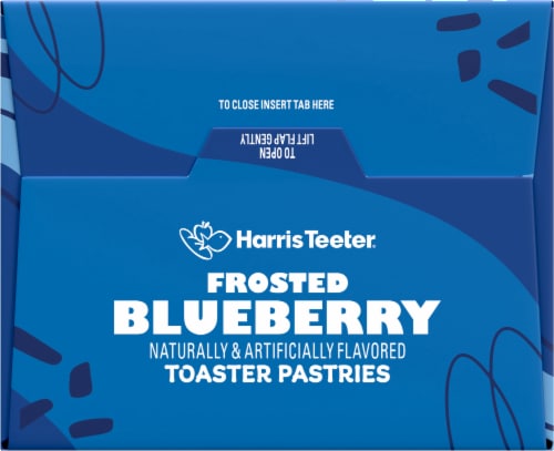 Harris Teeter Blueberry Toaster Pastries Perspective: top