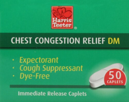 Harris Teeter® Chest Congestion Relief DM Immediate Release Caplets Perspective: top