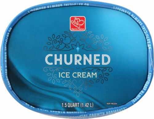 Harris Teeter™ Lower Fat Churned Mint Chocolate Chip Ice Cream Perspective: top