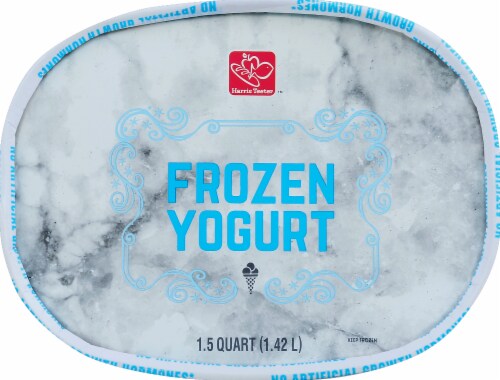 Harris Teeter™ Fat Free Vanilla Frozen Yogurt Perspective: top
