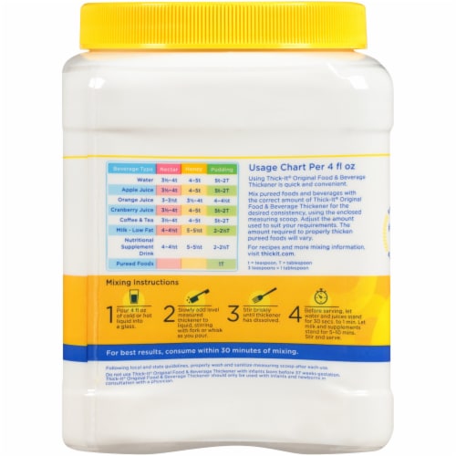 Thick-It Original Food & Beverage Thickener Perspective: top