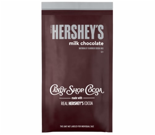 Candy Shop Cocoa Hershey's Milk Chocolate Naturally Flavored Cocoa Mix Perspective: top