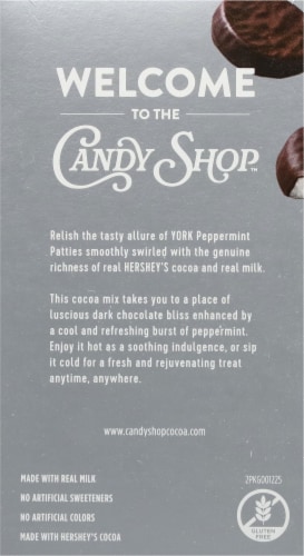 Candy Shop Cocoa York Peppermint Pattie Dark Chocolate Cocoa Mix Perspective: top