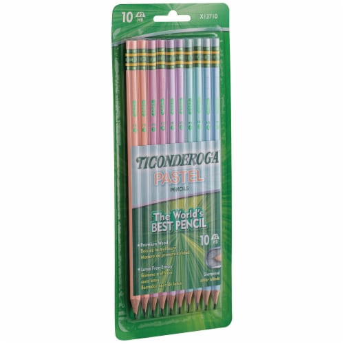 Ticonderoga® Pre-Sharpened Pastel Wood-Cased Pencils Perspective: top