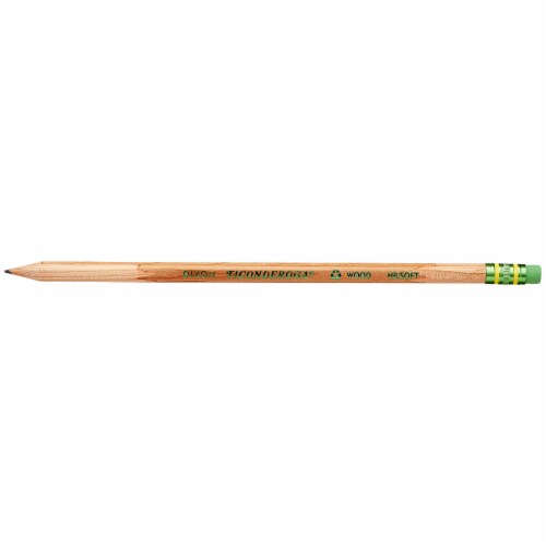 Dixon Ticonderoga Renew Recycled Wood No. 2 Sharpened Pencils Perspective: top