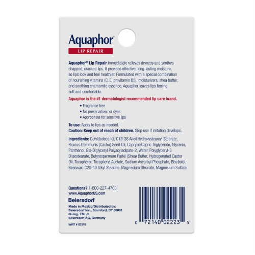Aquaphor Lip Repair Perspective: top