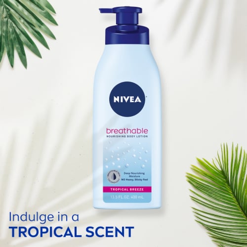 NIVEA Breathable Nourishing Body Lotion in Tropical Breeze Perspective: top