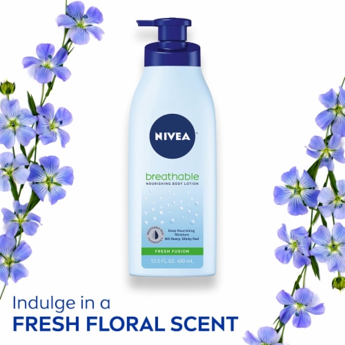 NIVEA Breathable Nourishing Body Lotion Fresh Fusion Perspective: top