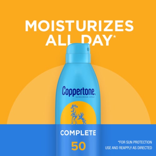 Coppertone Complete Sunscreen Spray, Spf 50 Spray Sunscreen Perspective: top
