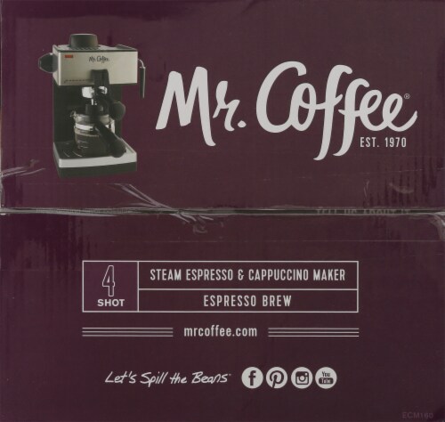 Mr. Coffee® Steam Espresso and Cappuccino Maker Perspective: top