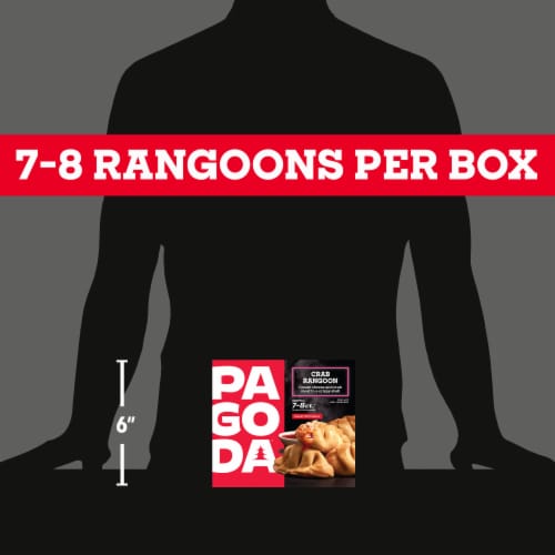 Pagoda Frozen Crab Rangoons with Sweet Chili Dipping Sauce Perspective: top