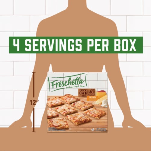 Freschetta Five Cheese Brick Oven Crust Frozen Pizza Perspective: top