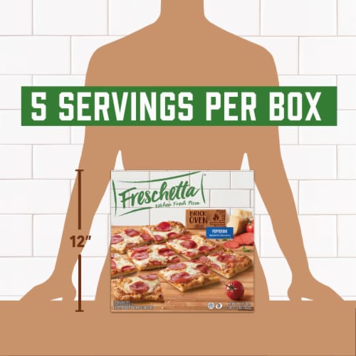 Freschetta® Pepperoni Brick Oven Crust Frozen Pizza Perspective: top