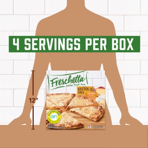 Freschetta Four Cheese Medley Gluten Free Thin Crust Frozen Pizza Perspective: top