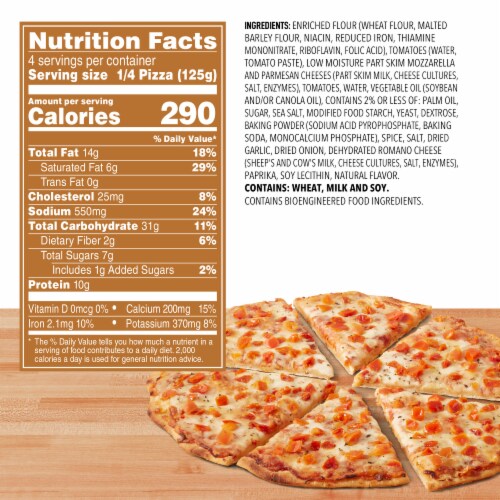 Freschetta Margherita Thin Crust Frozen Pizza Perspective: top