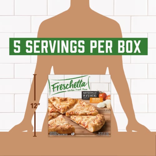 Freschetta Four Cheese Medley Naturally Rising Crust Frozen Pizza Perspective: top