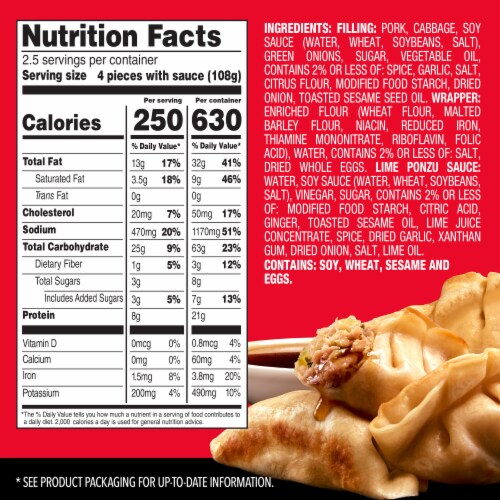 PAGODA® Pork Potstickers Perspective: top