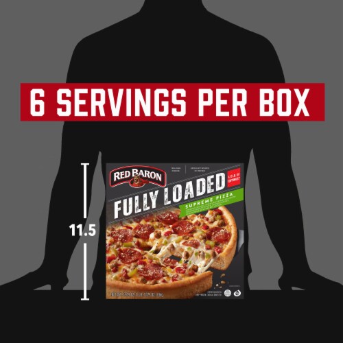 Red Baron Fully Loaded Supreme Original Crust Frozen Pizza Perspective: top