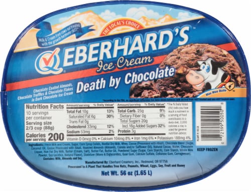 Eberhard's Death By Chocolate Ice Cream Tub Perspective: top
