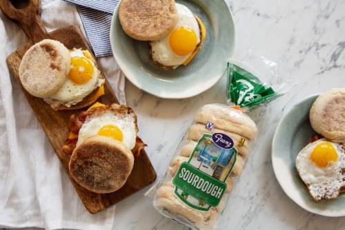 Franz® Sourdough English Muffins Perspective: top