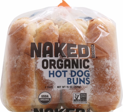 Naked Bread Organic Hot Dog Buns Perspective: top