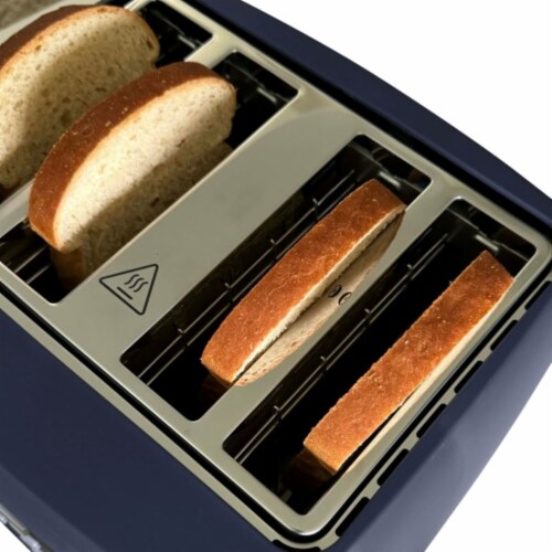 Westbend Timeless Toaster Sllate Blue - 4 Slice Perspective: top