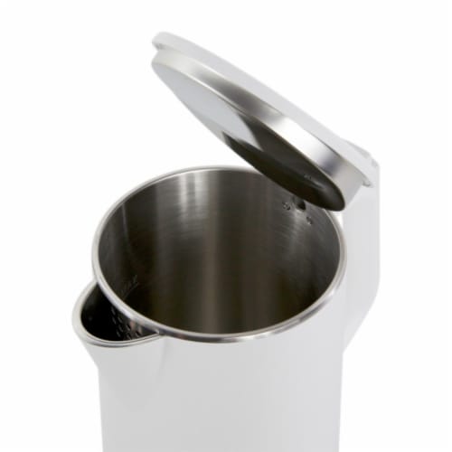 West Bend Timeless 1.5-Liter Electric Water Kettle - White/Gold Perspective: top