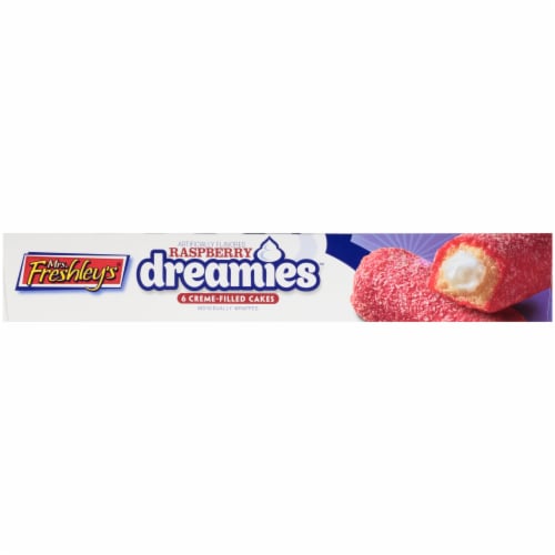 Mrs. Freshley's Raspberry Dreamies Creme-Filled Cakes Perspective: top