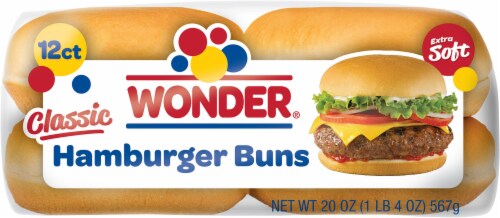 Wonder® Classic Hamburger Buns Perspective: top