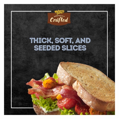 Nature's Own Perfectly Crafted Multigrain Bread Thick Sliced Non-GMO Sandwich Bread Perspective: top