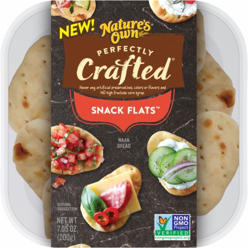 Nature's Own® Perfectly Crafted® Snack Flats™ Naan Bread Perspective: top