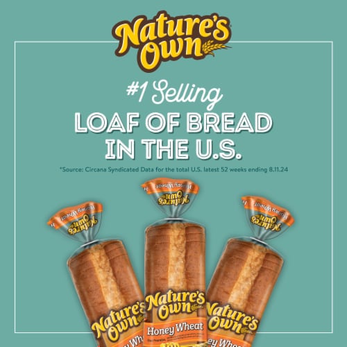 Nature's Own Honey Wheat Sandwich Bread Perspective: top