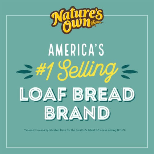 Nature's Own 100% Whole Wheat Whole Wheat Bread, 20 oz - Fred Meyer