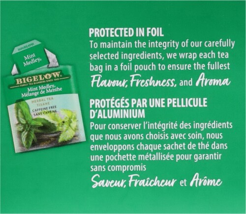 Bigelow® Mint Medley® Herbal Tea Bags Perspective: top