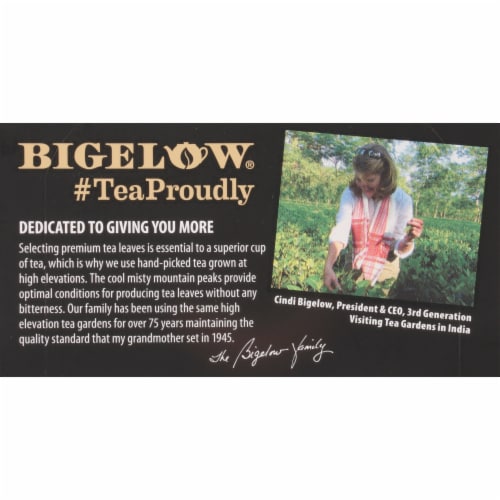 Bigelow Darjeeling Tea 20 tb Perspective: top