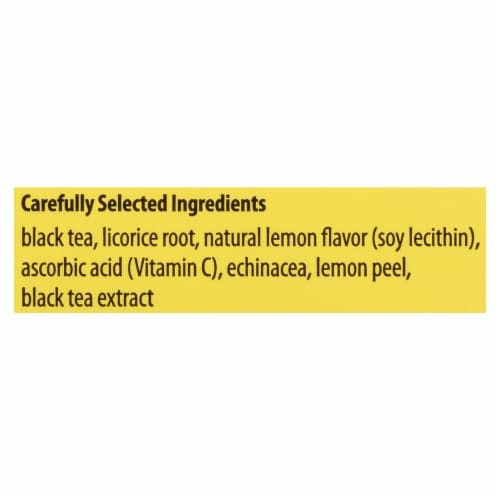 Bigelow Lemon & Echinacea Vitamin C Black Tea Bags Perspective: top