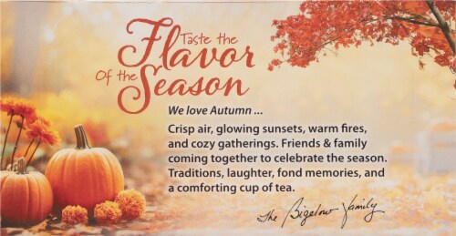 Bigelow® Pumpkin Spice Black Tea Perspective: top