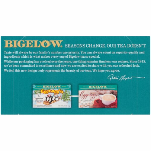 Bigelow Eggnogg'n Winter Black Tea Perspective: top