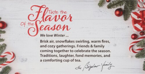 Bigelow® Peppermint Bark Caffeine Free Herbal Tea Bags Perspective: top