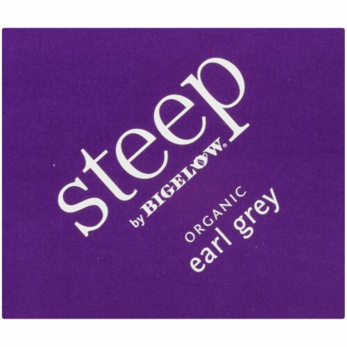 Bigelow Steep Organic Early Grey Black Tea Perspective: top