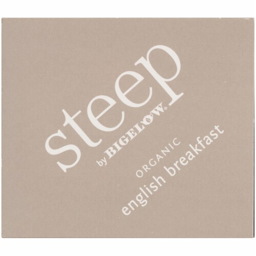 Bigelow Steep Organic English Breakfast Black Tea Perspective: top