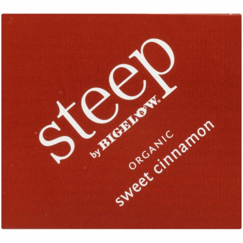 Bigelow Steep Organic Sweet Cinnamon Black Tea Bags Perspective: top